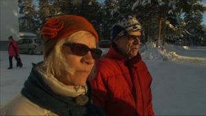 merja puranen kävelyllä isänsä kanssa