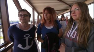 Laila Koskiniemi, Anne Lundberg och Wilma Jakobsson. Laila Koskiniemi, Anne Lundberg och Wilma Jakobsson åkte Wasa Express för första gången.