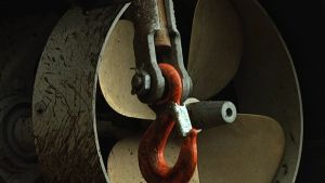 Misun har två stora propellrar baktill. Propeller på Protolabs nya pansarfordon.