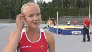 Elin Pajunen, silvermedaljör i höjdhopp med 178! Elin Pajunen, silver i höjdhopp SFIM 2016