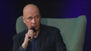 Mikko Ylikangas Helsingin kirjamessuilla 2016