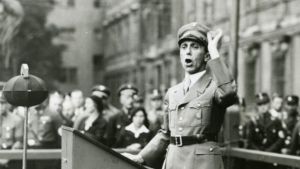 Joseph Goebbels vid talarstolen Joseph Goebbels vid talarstolen