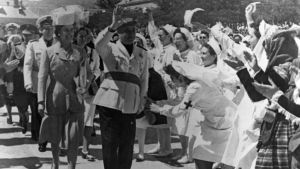 El Jefe - kenraali Francisco Franco Kenraali Francisco Franco kansan ihailemana