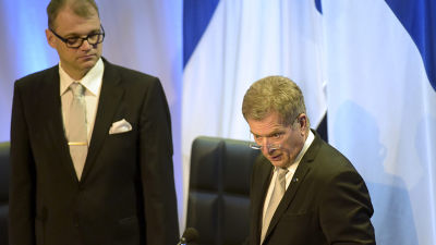 President Sauli Niinistö talade på riksmötet öppnande