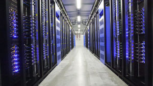 En av Facebooks serverhallar i Luleå. Facebooks datacenter i Luleå i Sverige.