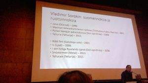 Vladimir Sorokinin teokset Vladimir Sorokin esiintyi Helsingin Metsätalolla 5.10.2015