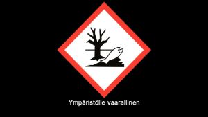 ”Ympäristölle vaarallinen” -merkki muuttuu lähivuosina kaikissa EU-maissa samannäköiseksi, valkopohjaiseksi. Varoitusmerkki \"Ympäristölle vaarallinen\"
