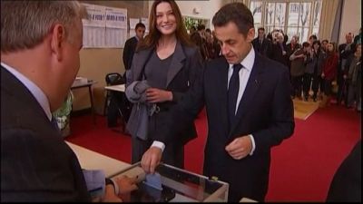 Carla Bruni-Sarkozy och Nicolas Sarkozy