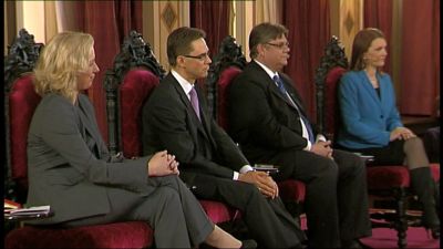 Partiledarna tentas i Tammerfors.