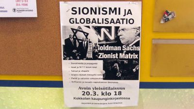 En reklamaffisch för Jussi Siitarinens föreläsning