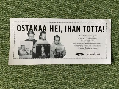 Kummeleiden mainos seinäkalentereista.