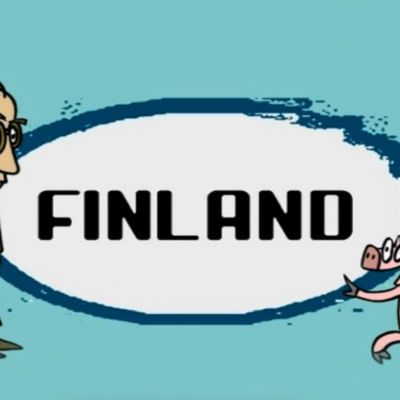Professor Stranglöv och Grisen ur programmet Grymt härligt i Finland.