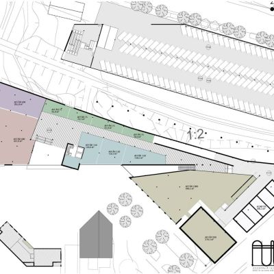 Plan 3, affärskomplexet