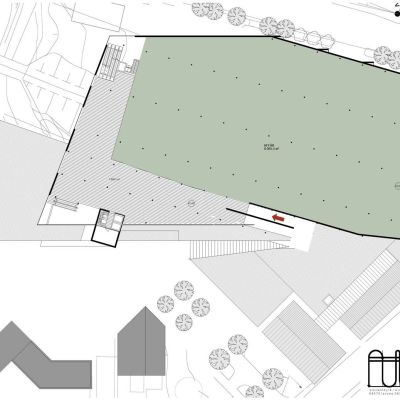 Plan 4, affärskomplexet
