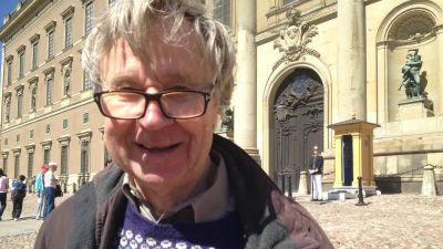 Stockholmska Lars utanför det kungliga slottet den 12 juni 2015.