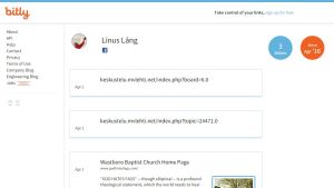 Teknikförevisning eller hot? "Jantteri" skapade snabbt flera oseriösa länkar i Bitly med en fejkad Facebook-profil i artikelförfattarens namn. Skärmdump.