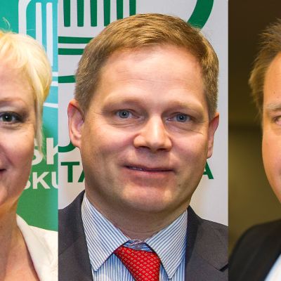 Elsi Katainen, Markus Lohi ja Antti Kaikkonen.