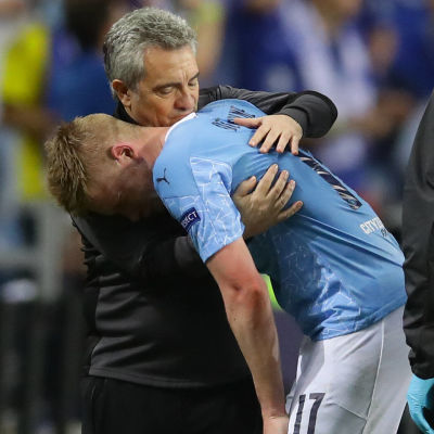 Kevin De Bruyne i tårar efter Champions League-finalen.