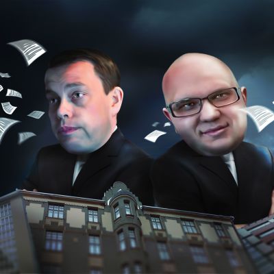 Nuorisosäätiön Aki Haaro ja Perttu Maskonen.