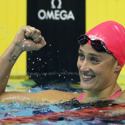 Mireia Belmonte García innehar världsrekordet på 200 meter fjärilsim.