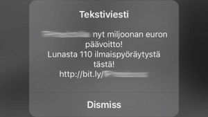 Flash-sms liknar varningsmeddelanden på många smarttelefoner. Flash-sms ser ut som varningsmeddelanden på smarttelefonen.