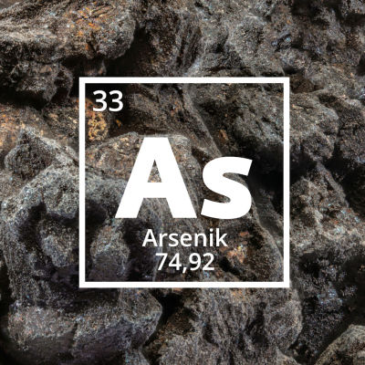 Den kemiska förkortningen för arsenik är As. 