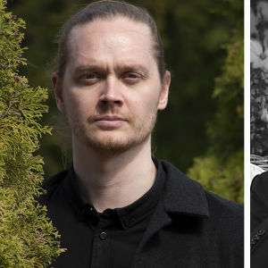 Runoilija Matti Kangaskoski ja kääntäjä Leevi Lehto