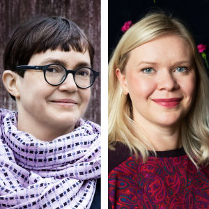 Illustratören Maija Hurme och författaren Hanna Lundström