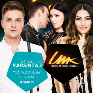 Uuden Musiikin Kilpailu 2016 Karsinta 2:n esiintyjät