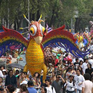 Pyhäinpäivän juhlintaa, Mexico City.