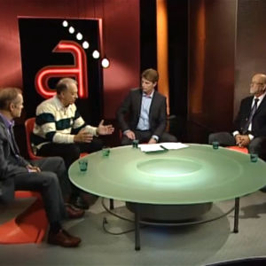 A-talkin keskustelussa syksyllä 2010 Mikael Fogelholm, Pekka Puska, Kari Salminen ja Taija Somppi. Toimittaja Markus Liimatainen