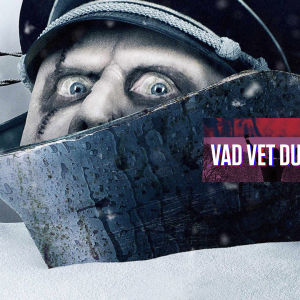 Zombienazist huvud sticker upp ur snö samt texten vad vet du om kultur?
