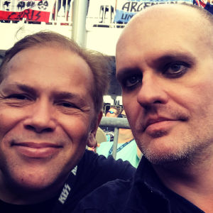 Claudio Maradona ordnar Rock in Rio. Lasse Grönroos med Claudio Maradona som arrangerar rock in Rio. Ombord på Kiss Kruise VIII 2018.