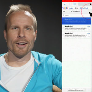 Mikko Kekäläinen neuvoo, miten luodaan gmail-sähköpostitili.