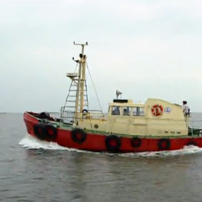 Lotsbåt, skärmdump från filmen "Med havet som arbetsplats", 1994 