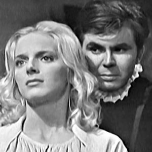 Algot Böstman som Daniel Hjort och Sara Arnia som Sigrid Stålarm i filmen Daniel Hjort,1962