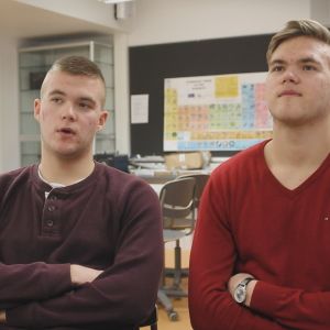 Axel och Emil Nyqvist som medverkar i tv-serien Andra stadiet