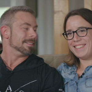 Mats Söderman och Ida Söderman skrattar