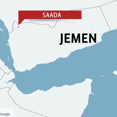 Karta över Jemen
