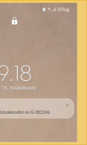 Kun vähennät ponnahdusikkunoiden määrää, voit itse valita milloin käyt katsomassa sinulle tulleet viestit. Samsung-puhelimen näytöllä näkyy sähköpostin lähettämä viesti ponnahdusikkunassa
