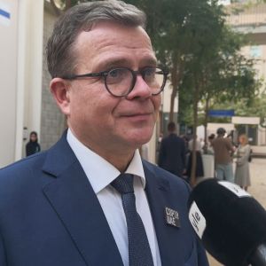 Petteri Orpo på klimatmöte