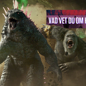 Godzilla och King Kong samt texten "Vad vet du om kultur?"