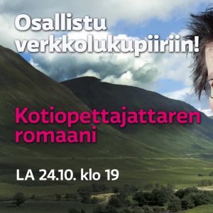 Juha Hurme taustalla englantilaista nummimaisemaa