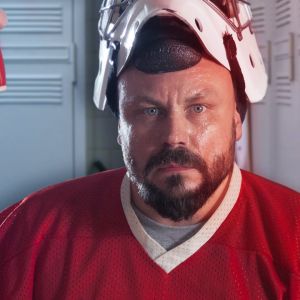 Riku Rantala jääkiekkovermeissään.