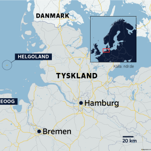 Karta över Tyskland och Nederländerna.