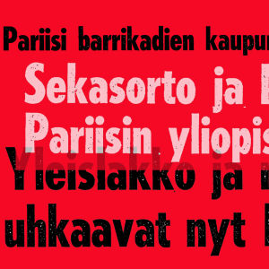 Helsingin Sanomien otsikoita toukokullta 1968 (kuva käsitelty).