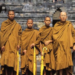 Buddhalaisia munkkeja Thaimaassa