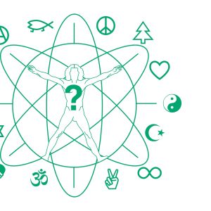 Graafisia uskontojen ja aatteiden symboleja