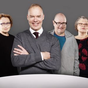 Anu Koivunen, Pauli Aalto-Setälä, Ruben Stiller ja Kaarina Hazard