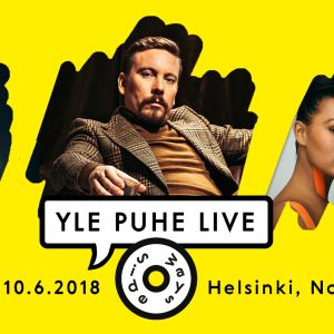 Kuvassa juliste Yle Puhe Live Sidewaysissa